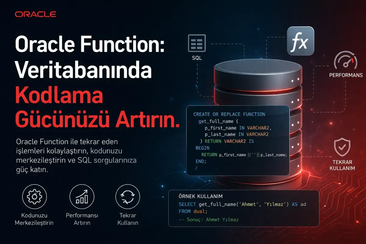 Oracle Function: Veritabanında Kodlama Gücünüzü Artırın