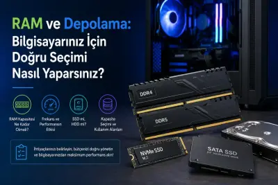 RAM ve Depolama: Bilgisayarınız İçin Doğru Seçimi Nasıl Yaparsınız?